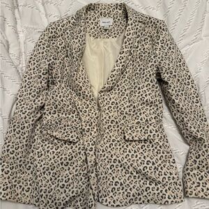 Nine West Leopard Print Blazer